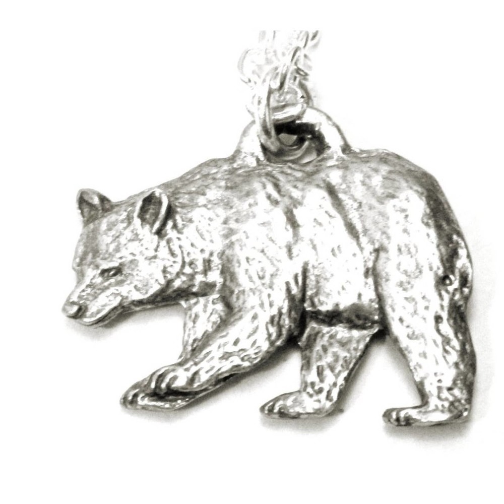 Pewter Bear Necklace  502